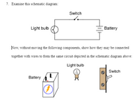 Answered: Examine this schematic diagram: Switch… | bartleby