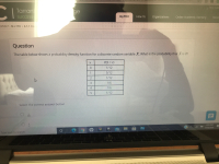 **Probability Density Function Table**

**Question:**

The table below shows a probability density function for a discrete random variable \( X \). What is the probability that \( X \) is 2?

| \( x \) | \( P(X = x) \) |
|---------|---------------|
| 0       | 1/12          |
| 1       | 5/12          |
| 2       | 1/12          |
| 3       | 1/6           |
| 4       | 1/4           |
| 5       | 1/12          |

**Select the correct answer below:**

- \( \frac{1}{12} \)
- \( \frac{2}{12} \)