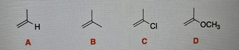 A
H
B
C
Cl
D
OCH3