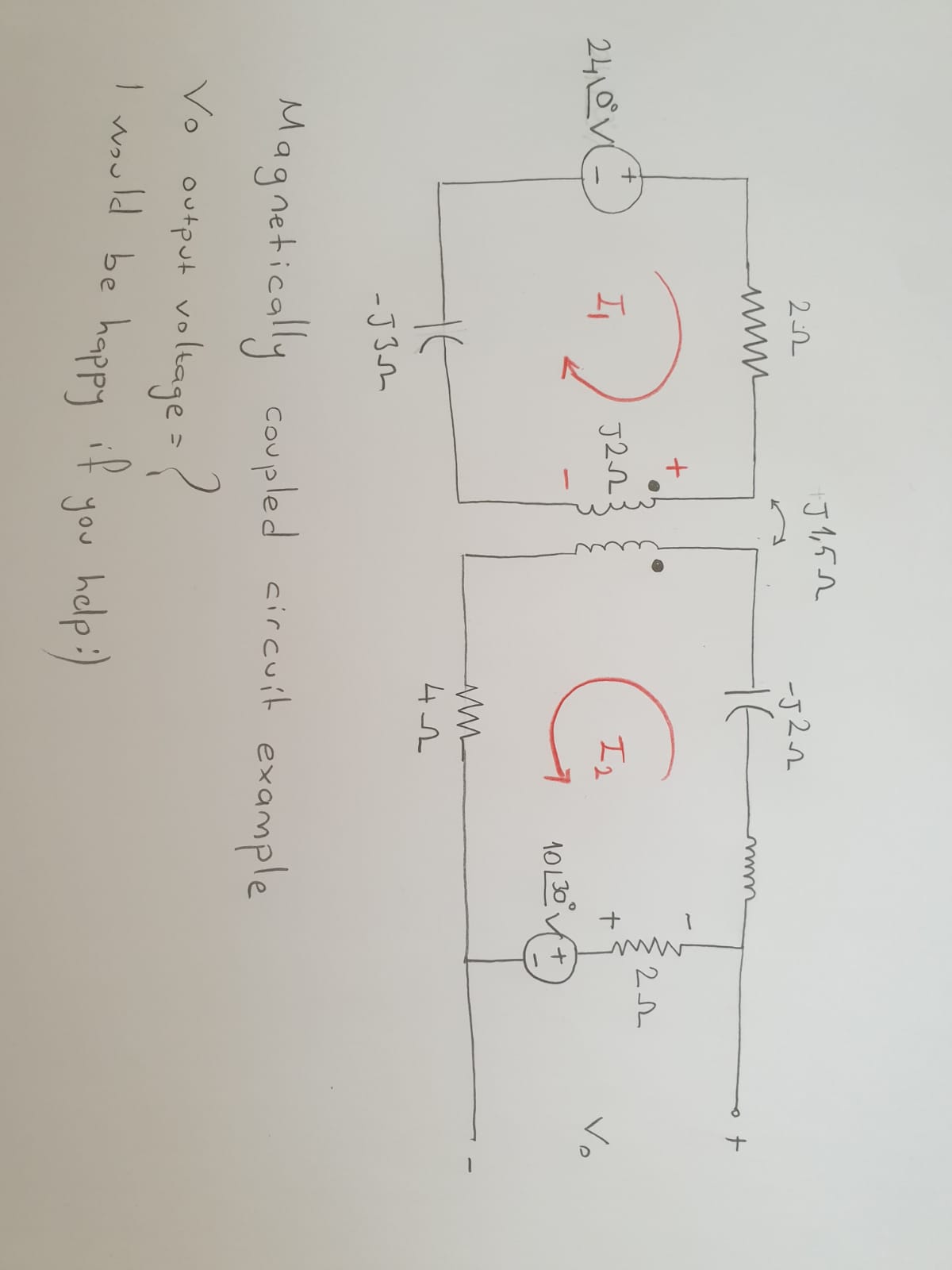 Answered: Magnetically coupled circuit evample Vo… | bartleby