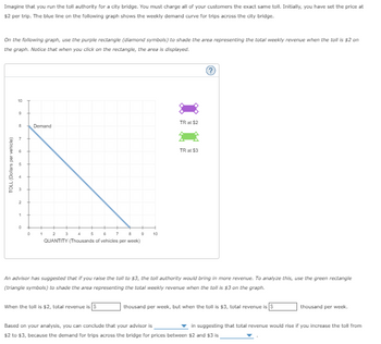 Answered: Imagine that you run the toll authority… | bartleby