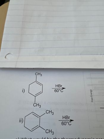 Answered: i) ii) CH3 S CH3 HBr 60°C CH3 CH3 HBr… | bartleby