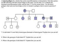 Answered: A typical pedigree for a family that… | bartleby