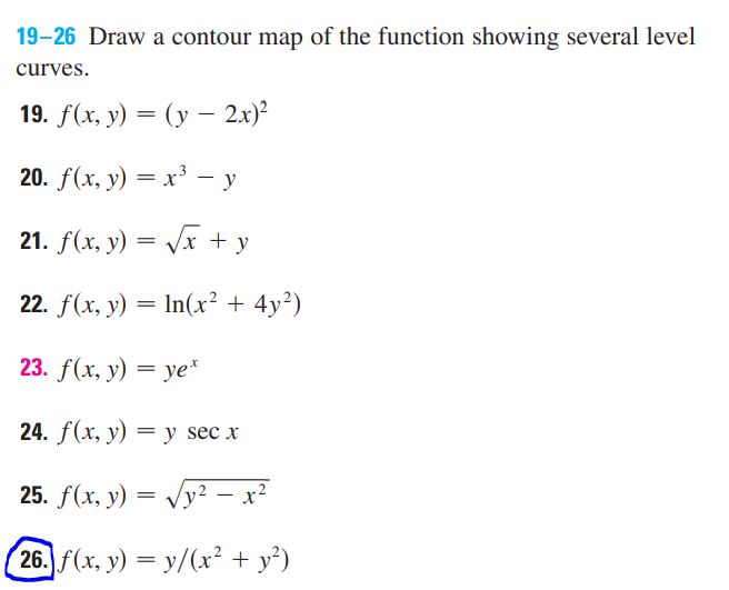 Answered Draw A Contour Map Of The Function Bartleby