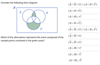 Answered: Consider The Following Venn Diagram… | Bartleby