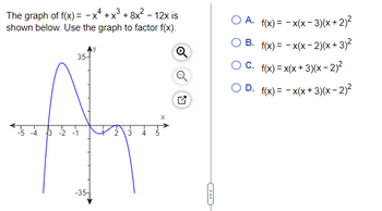 Answered: 4 3 The graph of f(x) = -x² + x³ + 8x²… | bartleby