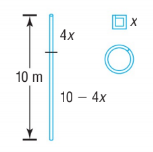 4x
10 m
10 – 4x
