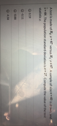 Answered: Statistics Question | Bartleby