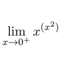 lim x(x²)
x →0+