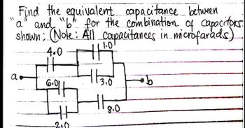 Answered: Between Find The Equivalent Capacitance… | Bartleby