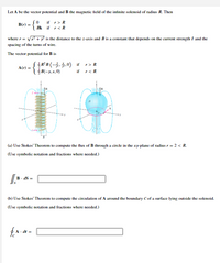 Answered: Let A Be The Vector Potential And B The… | Bartleby