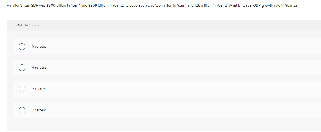 Solved] GDP Calculation If the GDP of an economy is $300 billion, the