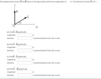 Answered: The Displacement Vectors A And B Shown… | Bartleby