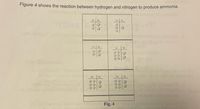 Figure 4 shows the reaction between hydrogen and nitrogen to produce ammonia.
N
HN
ebi S
N
Cuestions
T Figue
H.
H.
led
Fig. 4
z00
