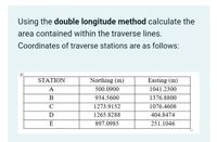 Answered: Using the double longitude method… | bartleby