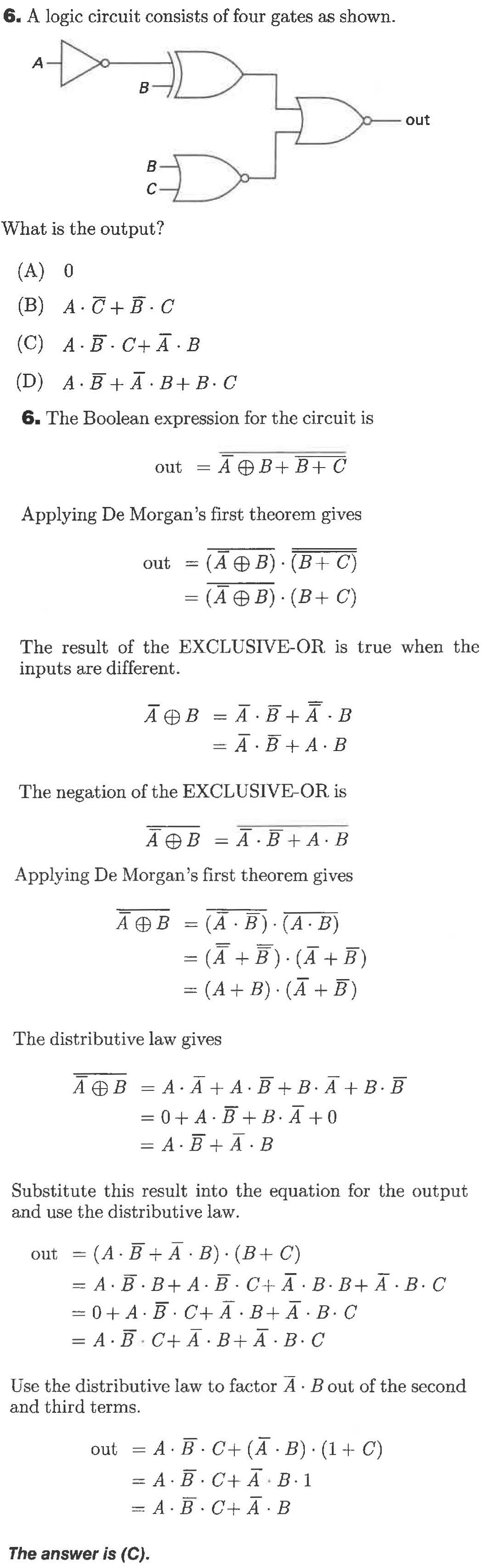 Answered: 6. A Logic Circuit Consists Of Four… | Bartleby