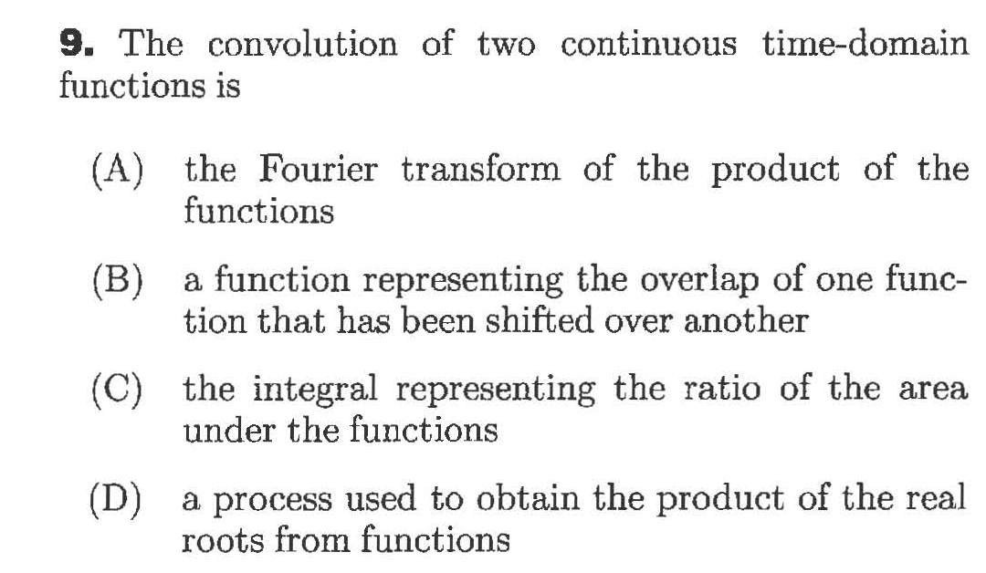 Answered 9 The Convolution Of Two Continuous… Bartleby