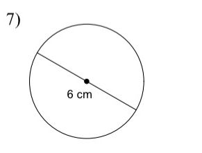 Answered: 7) 6 cm | bartleby