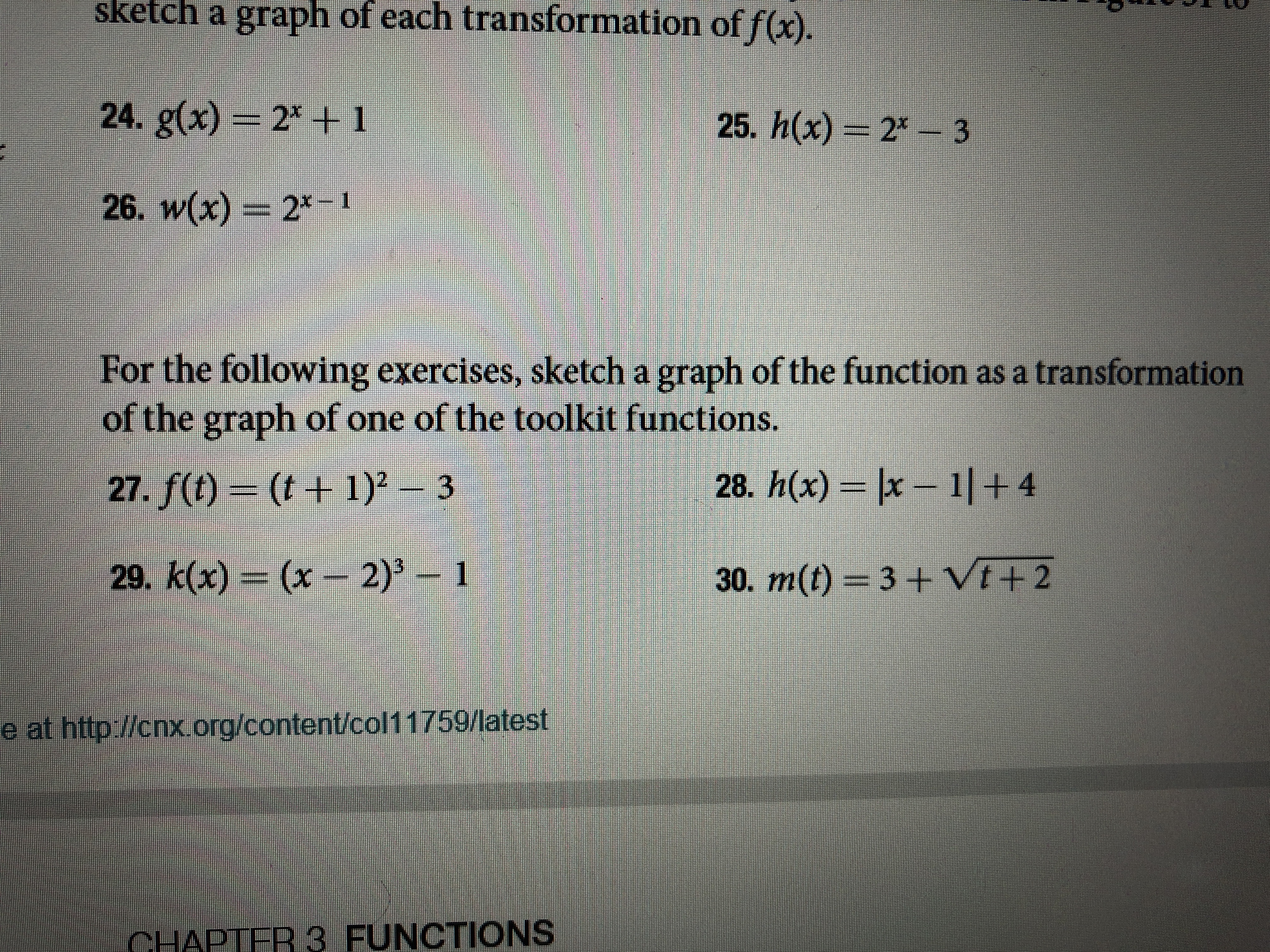 Answered Sketch A Graph Of Each Transformation Bartleby