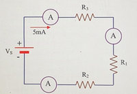 R3
A
5mA
Vs
R1
R2
A
A,
