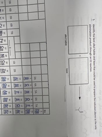 Answered: 5. Identify the best alkyl halide and… | bartleby