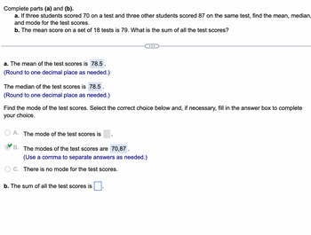 Answered: Complete Parts (a) And (b). A. If Three… | Bartleby