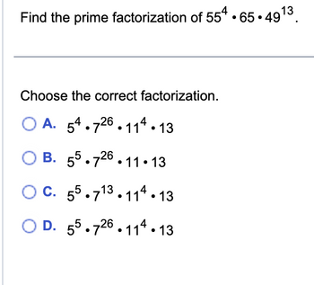 Answered: Find The Prime Factorization Of… | Bartleby