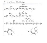 Answered Give the IUPAC name of the following bartleby