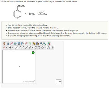 Answered: Draw structural formulas for the major… | bartleby