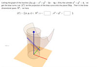 Answered Cutting The Graph Of The Function F Ae Bartleby