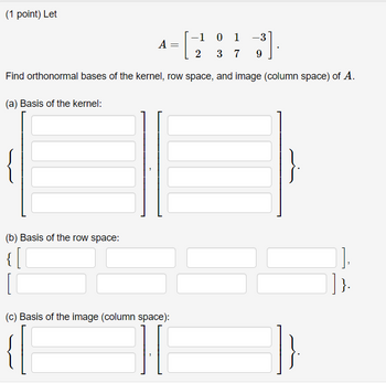 Answered 1 point Let b Basis of the row bartleby