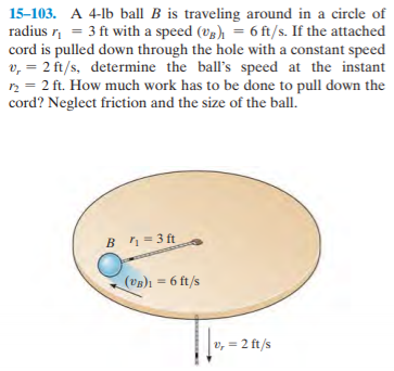 Answered: 15-103. A 4-lb Ball B Is Traveling… | Bartleby