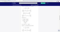 M Inbox (38428) - seabhaskar1150 x
f Facebook
b In Problems 1-16 find the Fourier X
A bartleby.com/solution-answer/chapter-112-problem-10e-differential-equations-with-boundary-value-problems-mindtap-course-list-9th-edition/9781337604918/in-problems-116-find-the-fourier-series-of-f-on-the-given-interval-give-the-number-to-w... *
= bartleby
Q Search for textbooks, step-by-step explanations to homework questions, .
E Ask an Expert
e Bundle: Differential Equations with Bou...
< Chapter 11.2, Problem 10E >
Substitute p = I and obtain the value of a, as follows.
/ r) cos
плх
dx
an =
0- cos 2nxdx +
cos x cos 2nxdr
=20+;
2 cos x cos 2nxdx
[cos (1+ 2n) x + cos (1 – 2n) x] dx
Simplify further as,
sin(1+2n)x
sin(1-2n)x
+
an =
1+2n
1-2n
sin(1+2n)
sin(1-2n)
+
I+2n
1-2n
2(-1y+1
a(4n?–1)
2(-1)*+1
Thus, the value of an is an
#(4n²–1) *
Substitute p = 4 and obtain the value of b, as follows.
плх
/ f) sin-
b, =
dx
0 . sin 2nxdx +
cos x sin 2nxdx
Privacy · Terms
