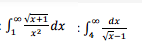 dx
- 500 √x+1 dx : S0² √2-1
x²