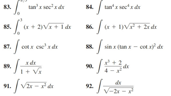 integration of sec 2 2x cot x tan x 2 dx