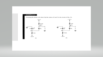 Answered: EXAMPLE 3.2 Assuming The Diodes To Be… | Bartleby