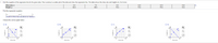 7. Find the equation of the regression line for the given data. Then construct a scatter plot of the data and draw the regression line. The table shows the shoe size and heights (in.) for 6 men.
Shoe size, x
Height, y
6.0
65.5
7.0
68.5
9.0
12.0
12.5
74.5
13.0
72.5
70.5
73.5
Find the regression equation.
y =
(Round to three decimal places as needed.)
X+
Choose the correct graph below.
O A.
OB.
OC.
OD.
75-
75-
14
Shoe size
Shoe size
Shoe size
Shoe size
Height(in.)
Height (in.)
Height(in.)
