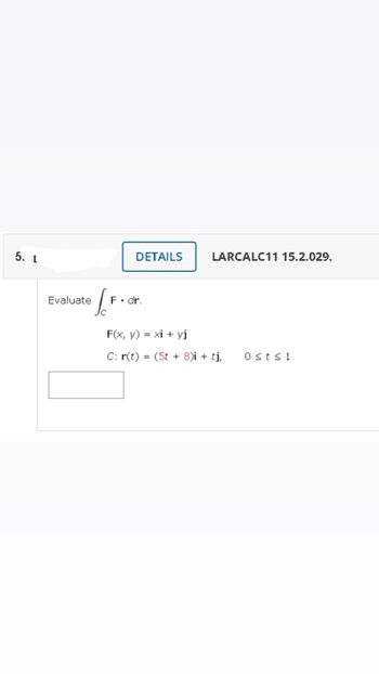 Answered 5 L Evaluate [f Details F Dr … Bartleby