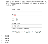 Solved P2.26 A vessel containing 2.00 mol of an ideal gas