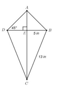 Answered: onsider the diagram of a kite. Based on… | bartleby