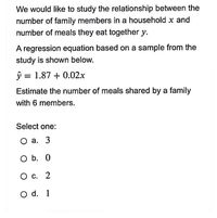 Answered: We Would Like To Study The Relationship… | Bartleby