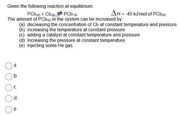 Answered: Given The Following Reaction At… | Bartleby