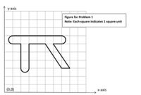 у-аxis
Figure for Problem 1
Note: Each square indicates 1 square unit
(0,0)
х-ахis
