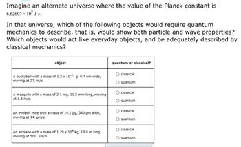 Answered: Imagine an alternate universe where the… | bartleby