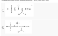 Answered: Choose the correct Lewis structure of… | bartleby