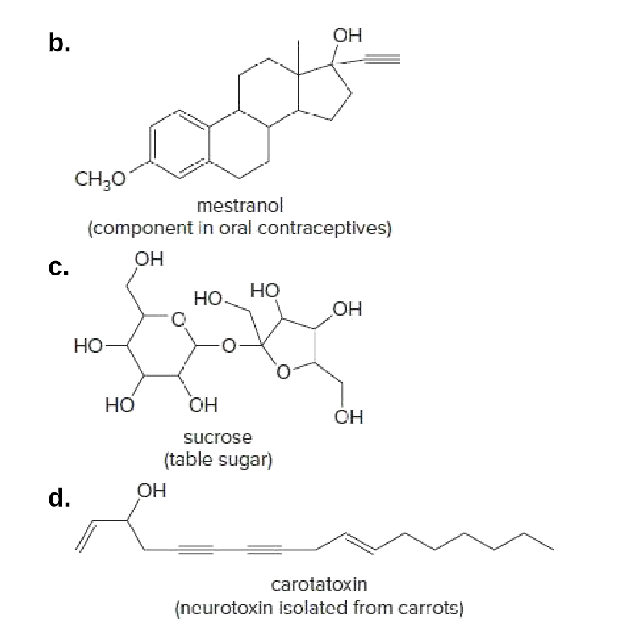 Answered: b. ОН CH30 mestranol (component in oral… | bartleby