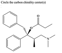 Circle the carbon chirality center(s)
