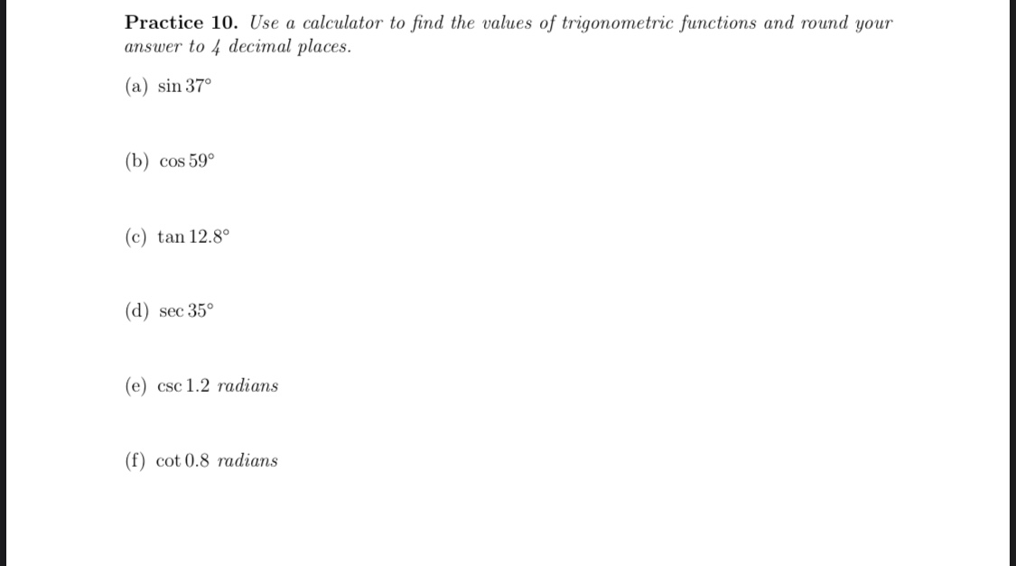 Cofunction Calculator