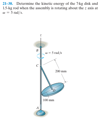 Answered: 21-38. Determine the kinetic energy of… | bartleby