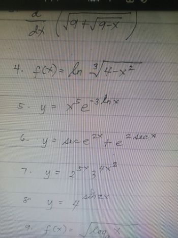 а
+9+59=x
dx
4. fcx) = в
на
З
5. y=
у
хортовых
6.
у - Ace
Не
7. у = 2
х
3
scher
у = 4
f(x)= Мод х
log x
of
9.
4-x2
2 Jeex